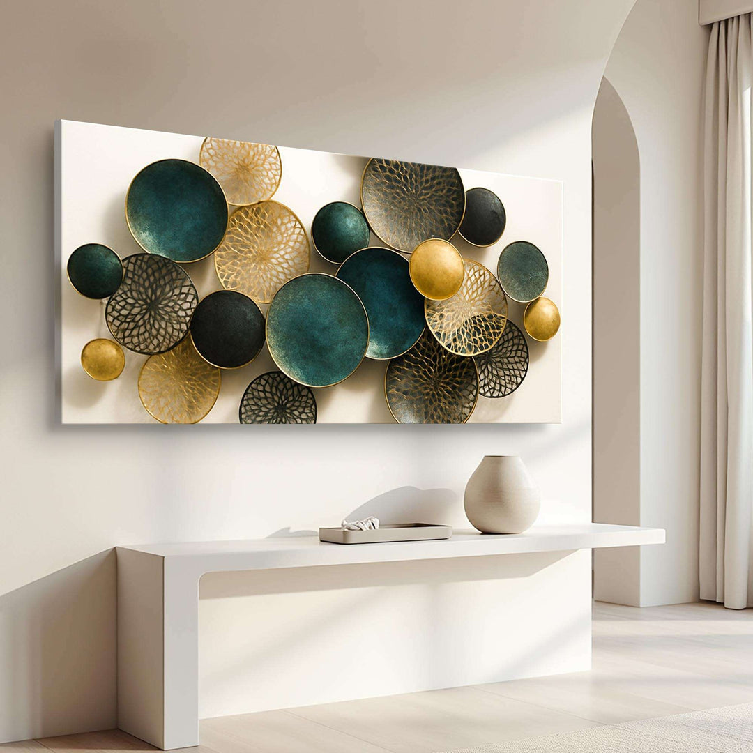 Lotus Leaf Abstract Wall Art VIII