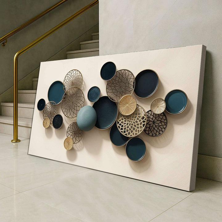 Lotus Leaf Abstract Wall Art