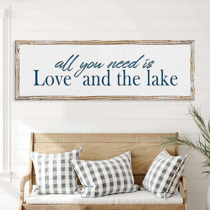 Love And The Lake Sign