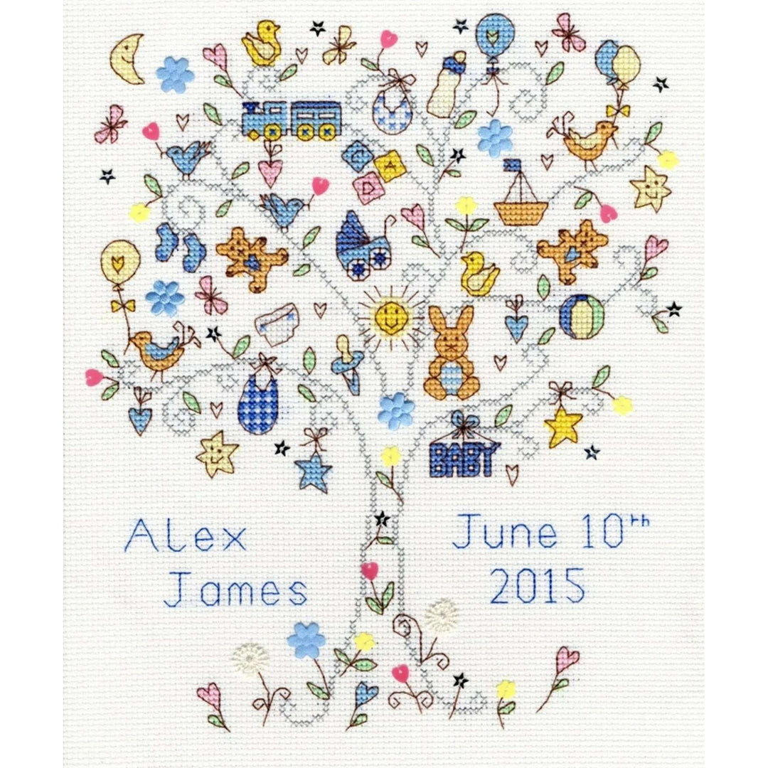 Love Baby Boy XKA8 Counted Cross Stitch Kit