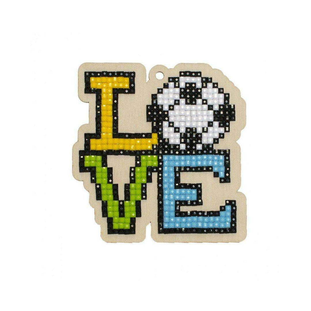 Love Football WWP298 Diamond Painting on Plywood Kit