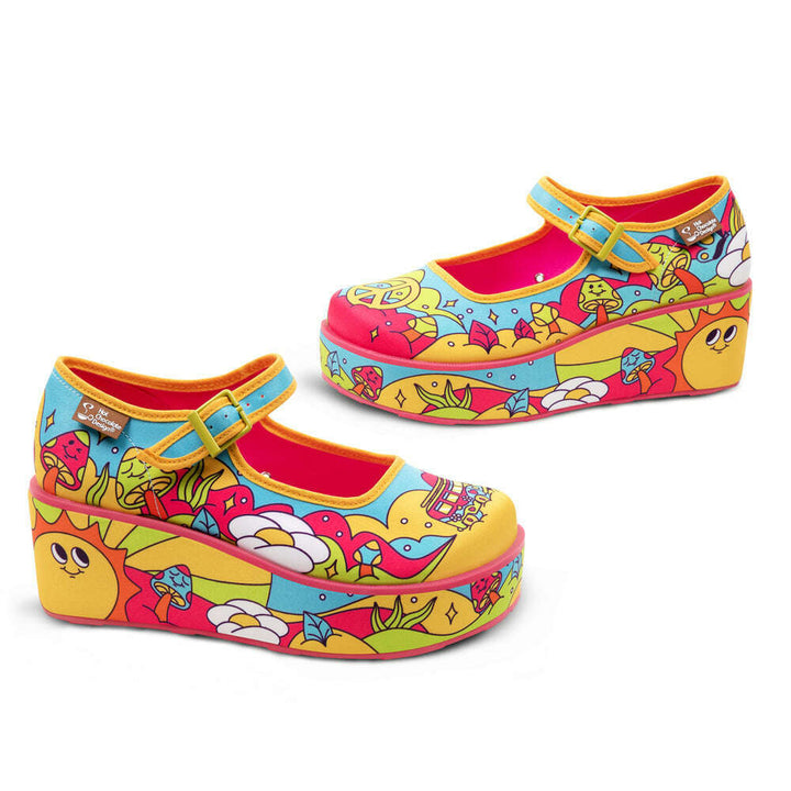 Love On The Road Women's Mary Jane Platforms