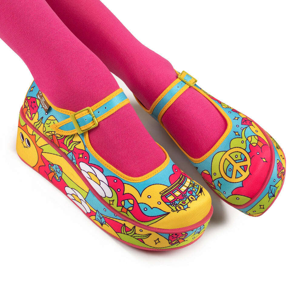 Love On The Road Women's Mary Jane Platforms