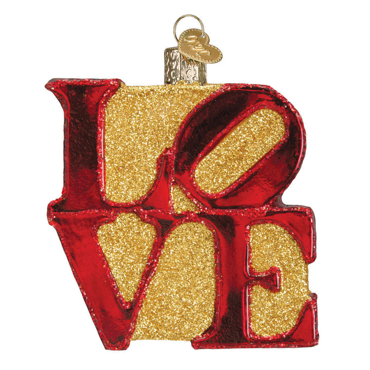 Old World Christmas Love Blown Glass Ornament