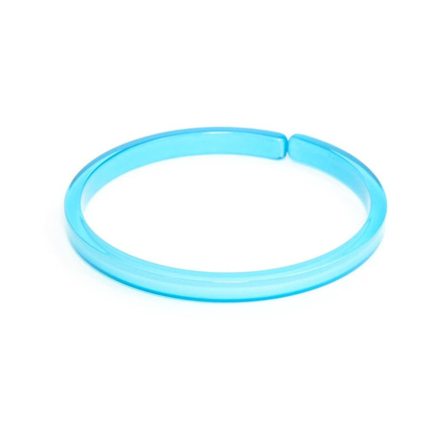 Love Stack Resin Acrylic Bracelet Bright Blue - Quirks!