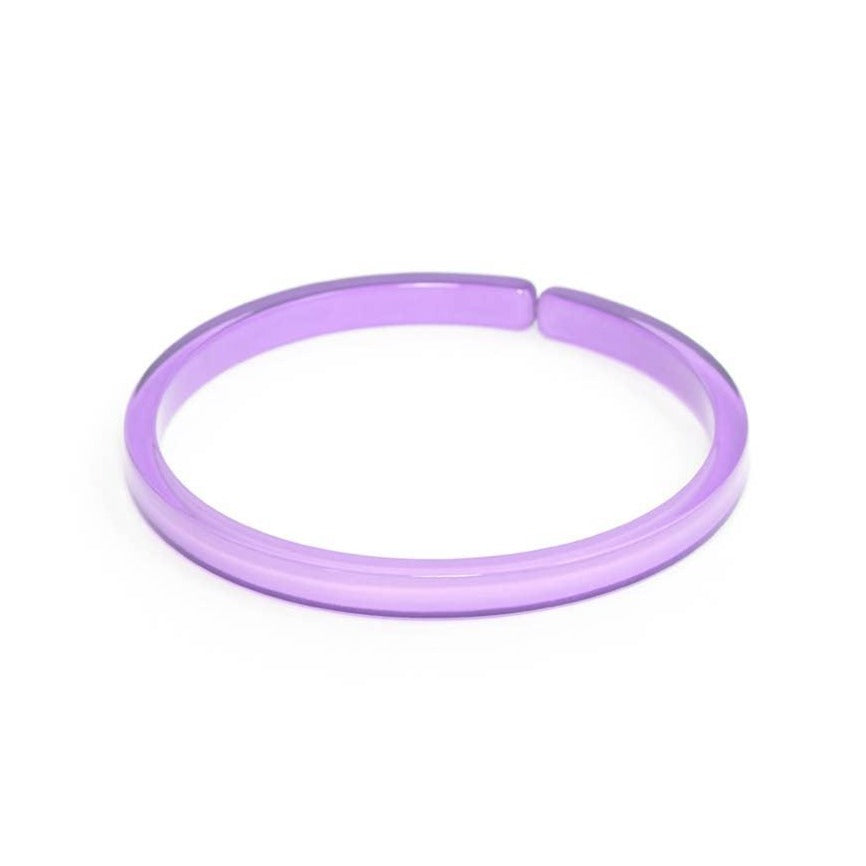 Love Stack Resin Acrylic Bracelet Lavender - Quirks!