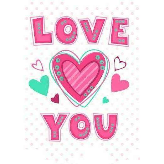 Love You WD2314 10.6 x 14.9 inches Wizardi Diamond Painting Kit