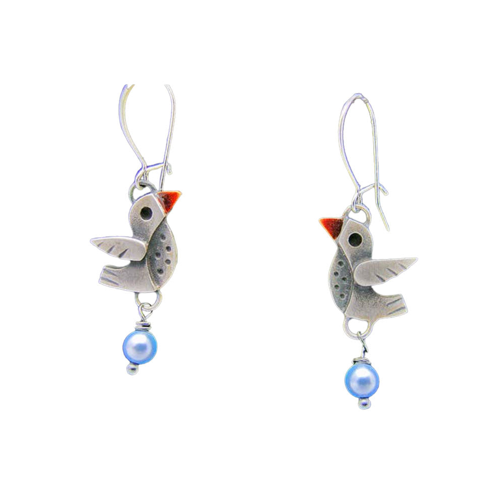 Lovebirds Earrings by Chickenscratch