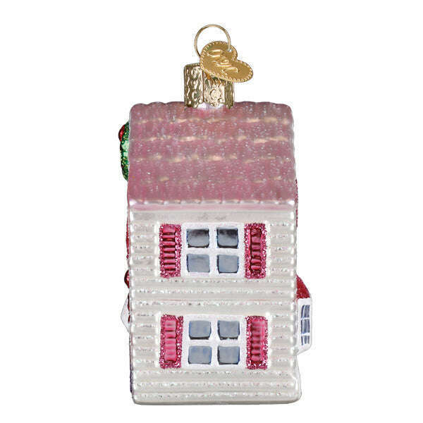 Old World Christmas Lovely Doll House Blown Glass Ornament