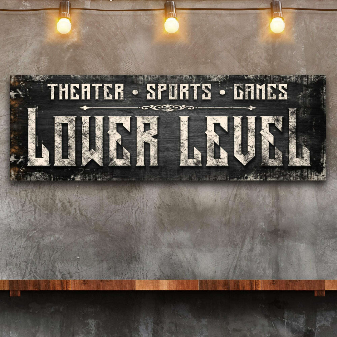 Lower Level Sign