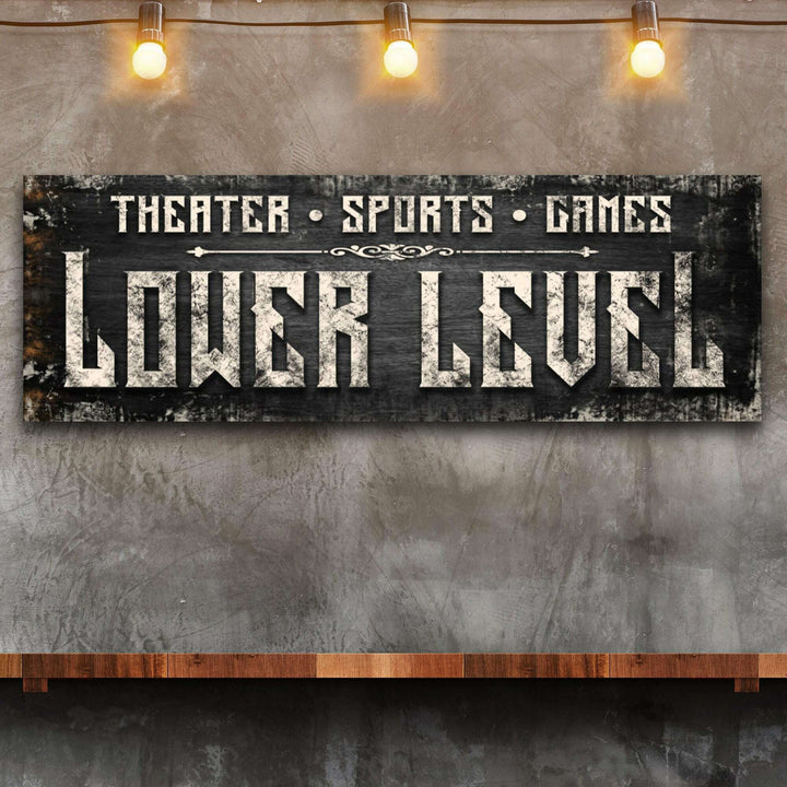 Lower Level Sign