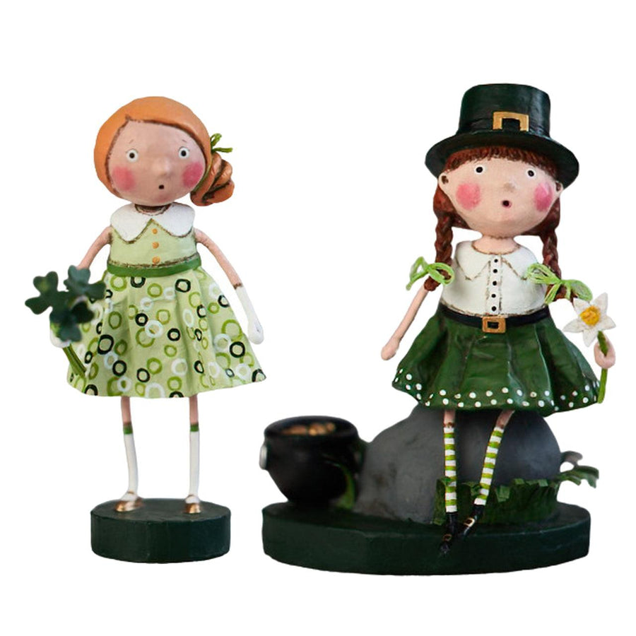 Lucky Ladies St. Patrick's Day Figurines by Lori Mitchell Set of 2 - Quirks!