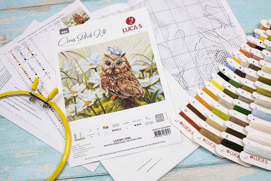 Lucky Owl B7011L Counted Cross-Stitch Kit