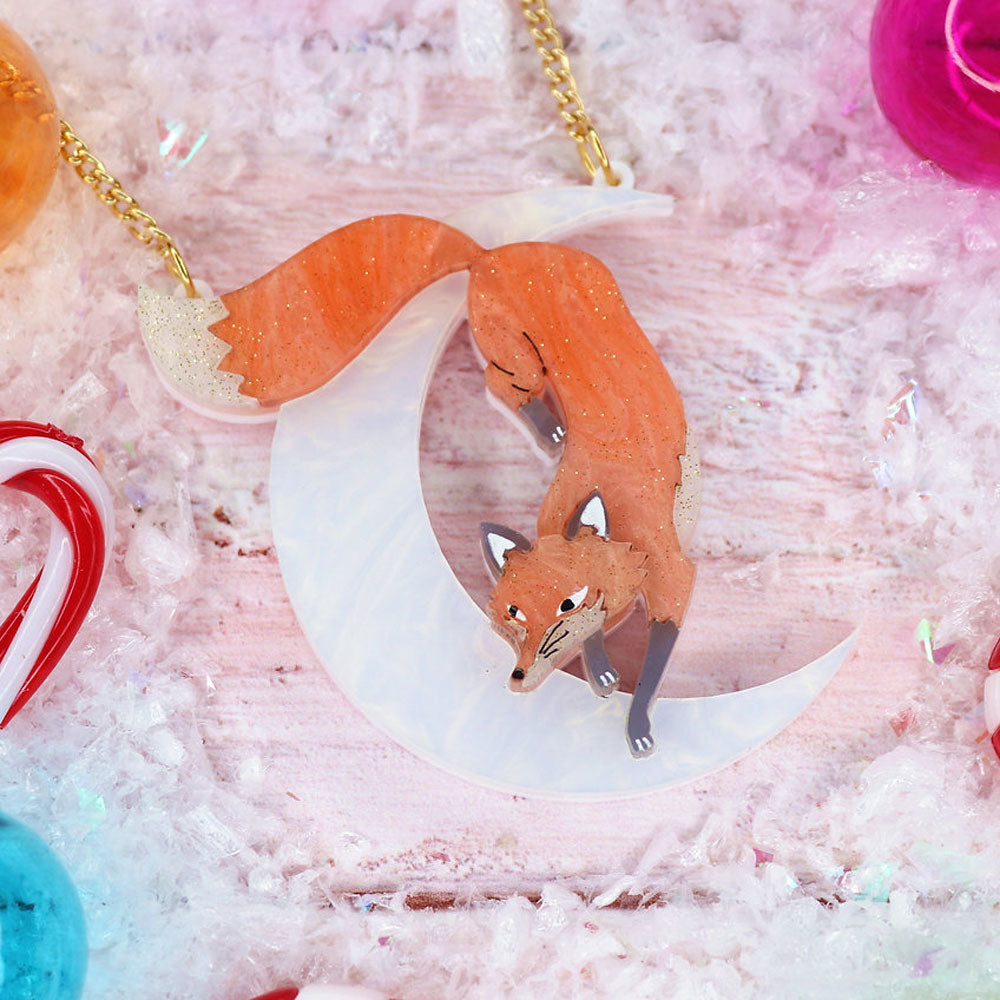 Lunar Fox Necklace - Light by Kimchi and Coconut