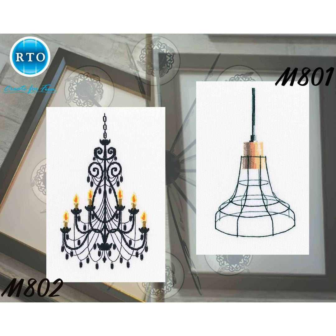 Luxurious chandelier M802 Counted Cross Stitch Kit