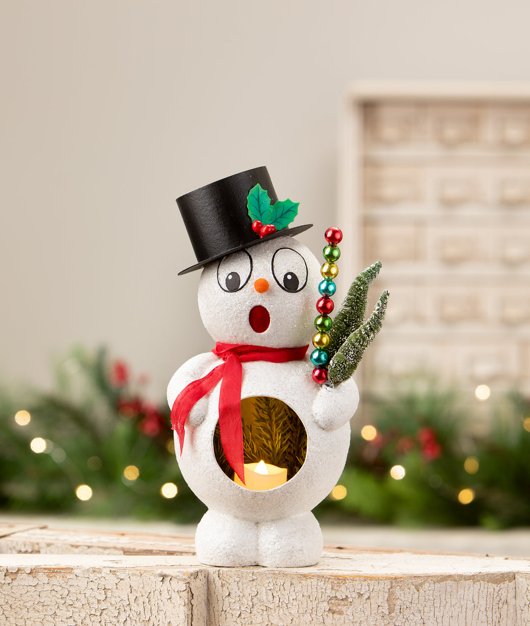 Retro Silly Surprise Snowman by Bethany Lowe Designs, image 4