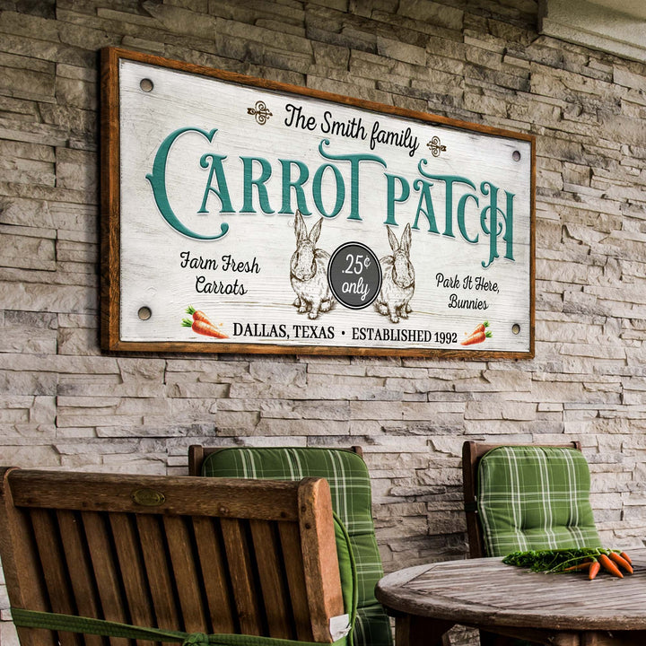 Farm Fresh Carrot Patch Sign II