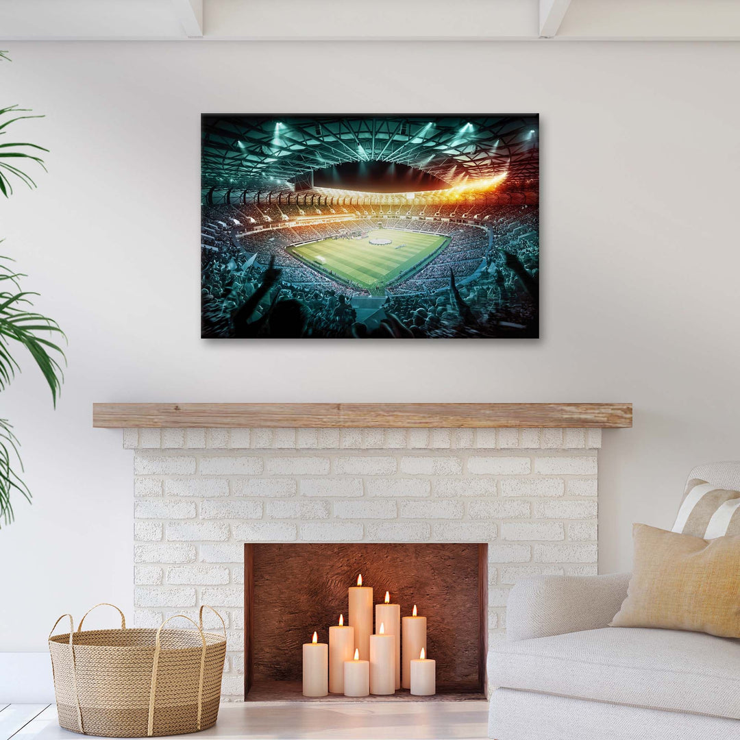 Stadium Soccer Full Packed Canvas Wall Art