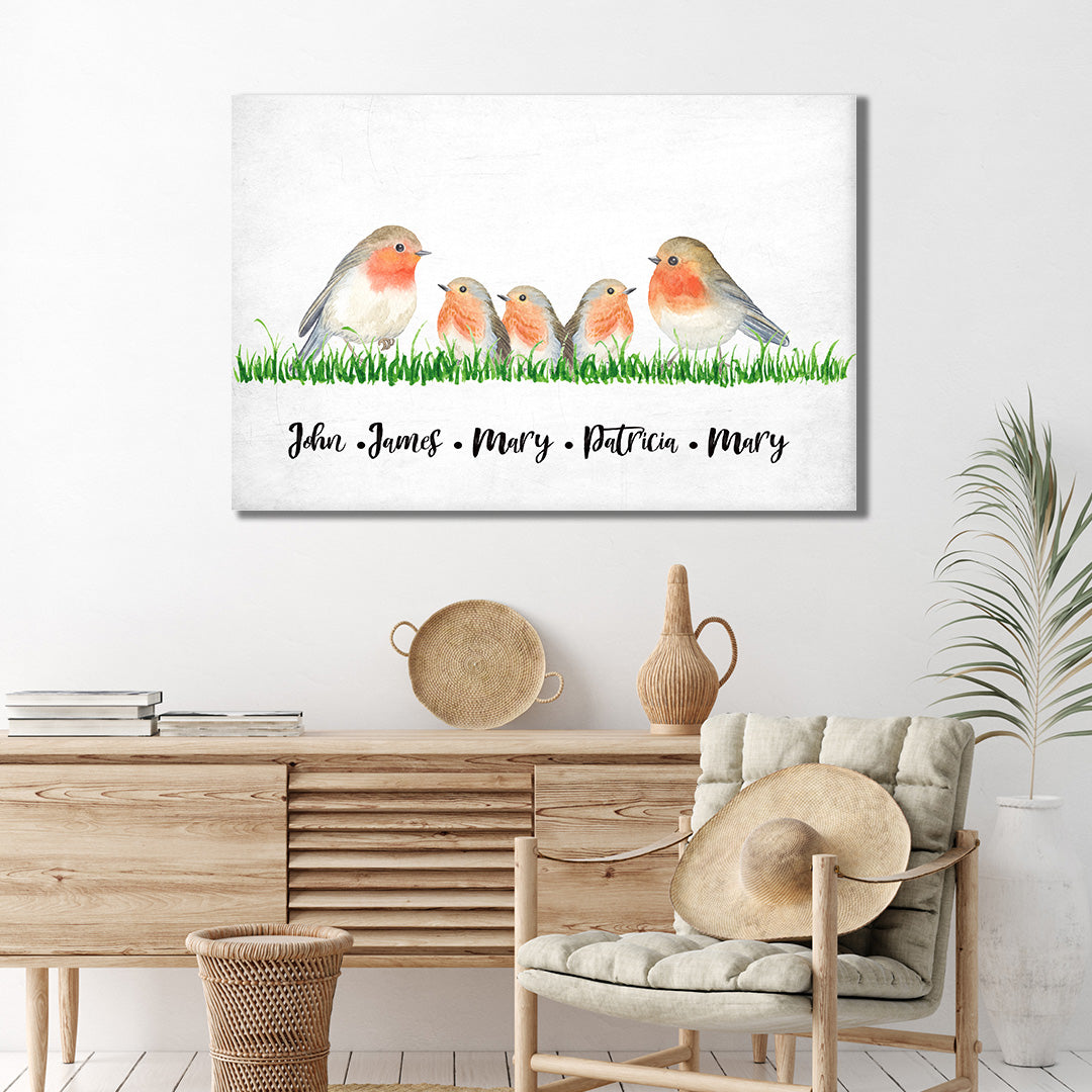 Family Flock of Birds Sign
