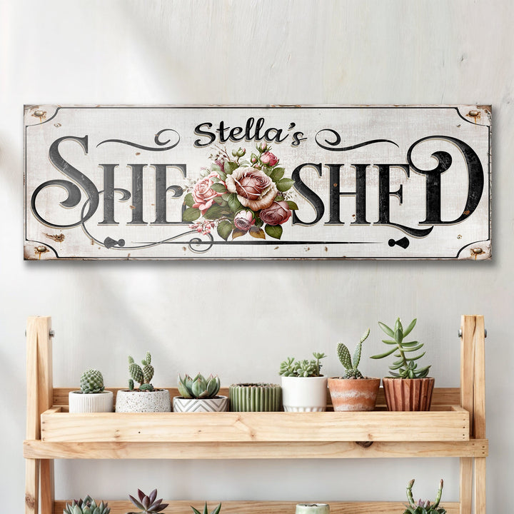 Personalized She Shed Sign
