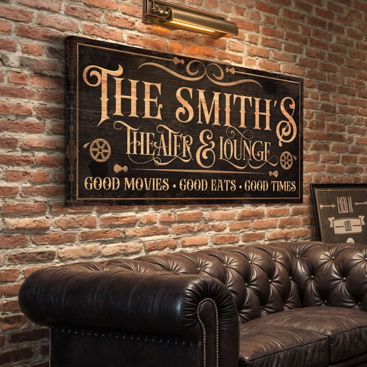 Personalized Theater Sign V