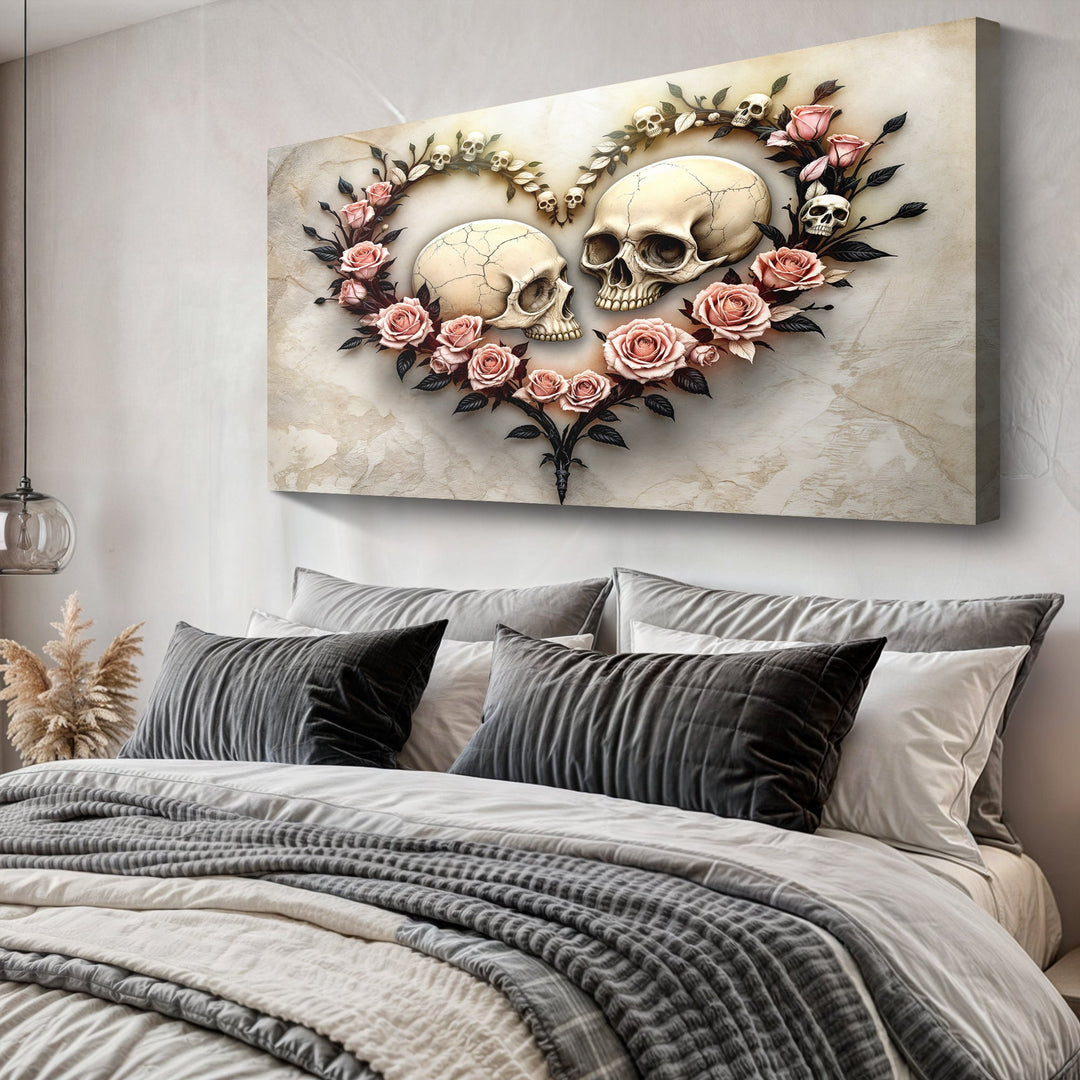 Skull and Flowers Wall Art VI