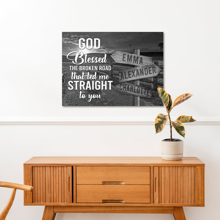 That Led Me To You Family Names Sign