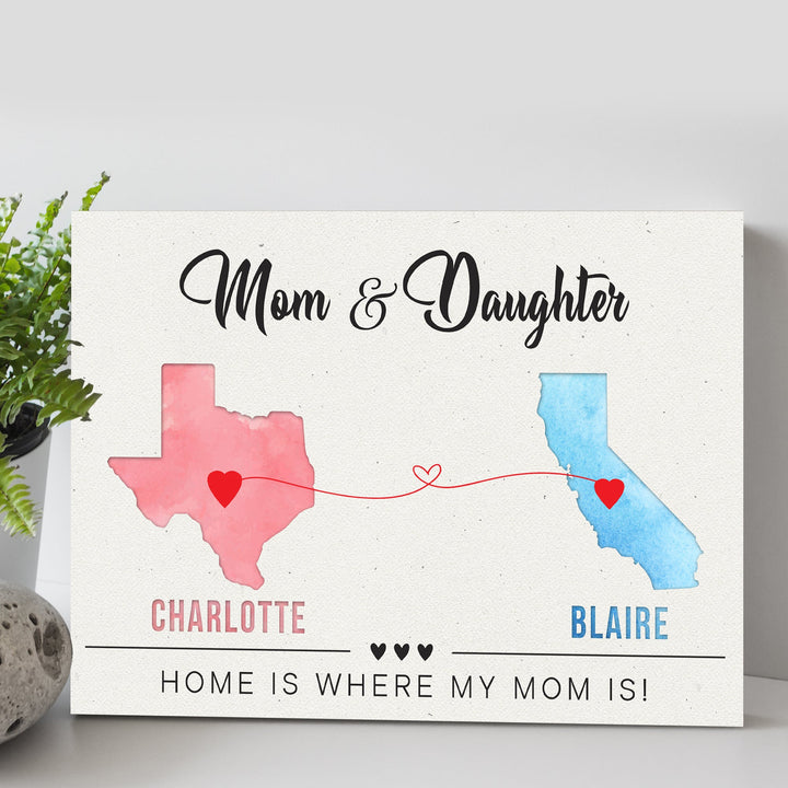 Mother's Day Sign Home Is Where My Heart Is