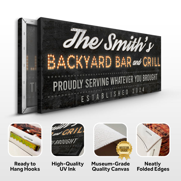 Backyard Bar & Grill Sign XVII