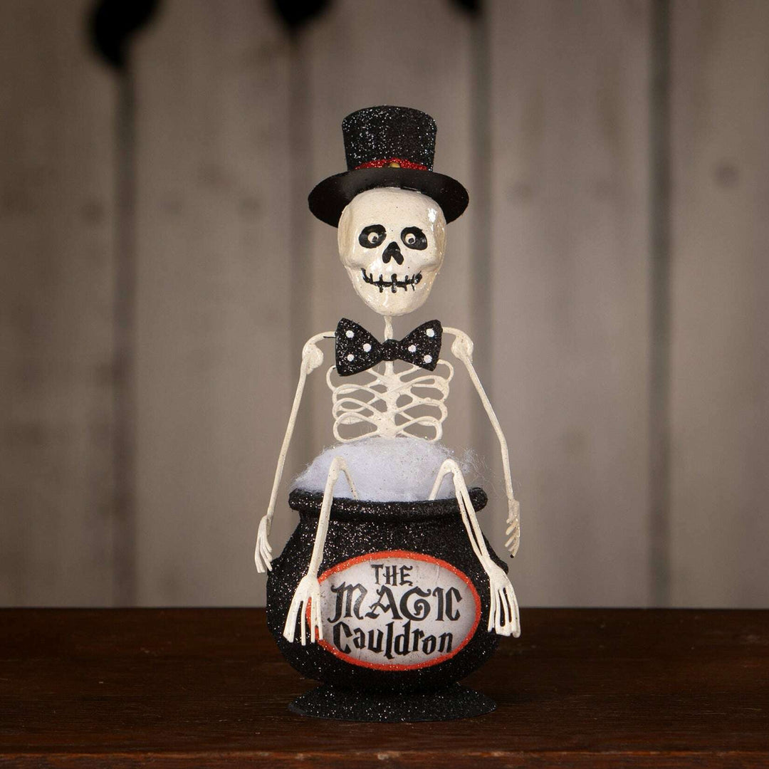 Magic Cauldron Skeleton by Bethany Lowe Designs, halloween decor