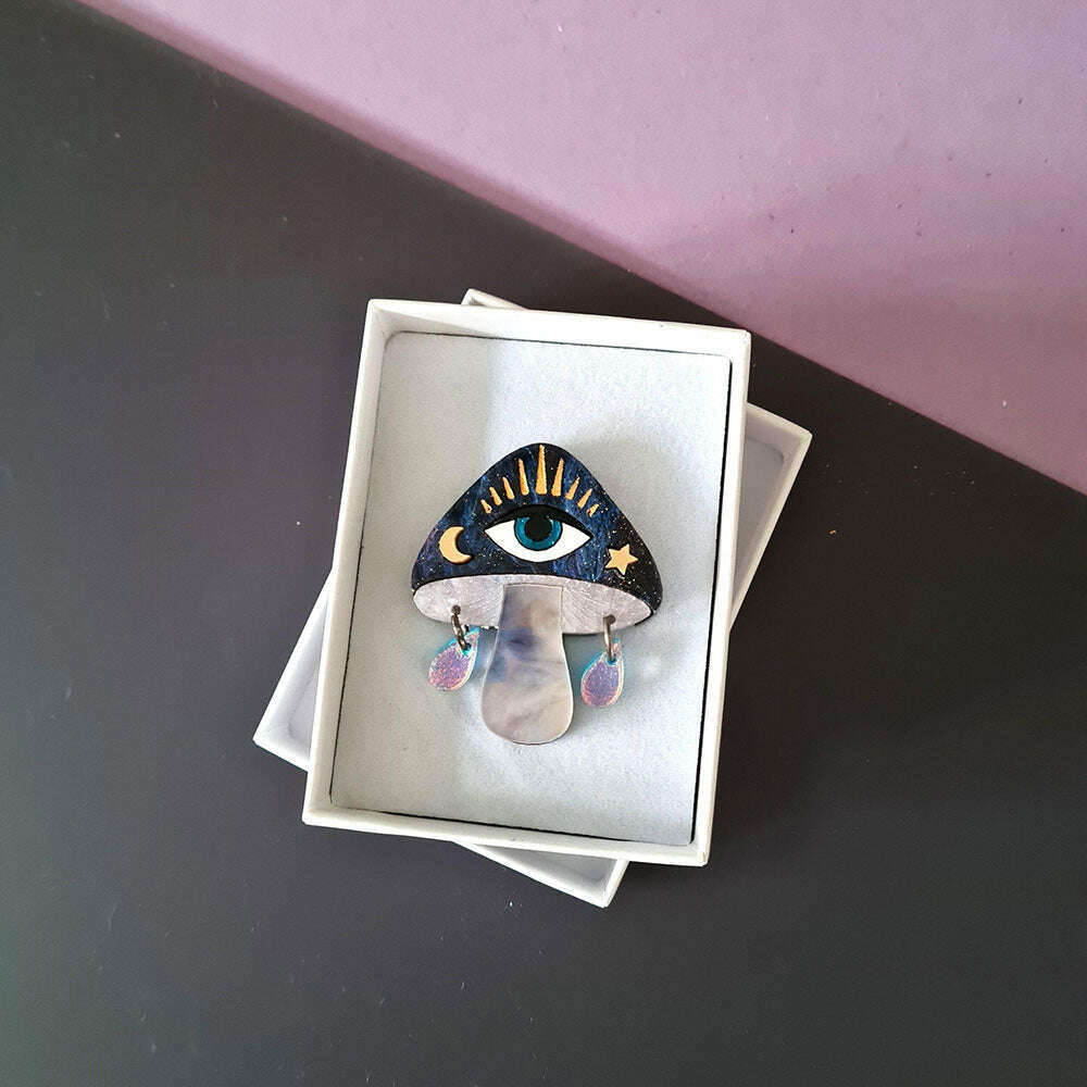 Magic Mushroom Pin by Cherryloco Jewellery 3