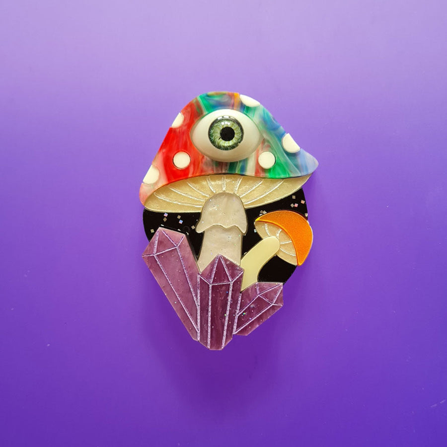 Magic Mushroom Necklace - Multi by Cherryloco Jewellery 1