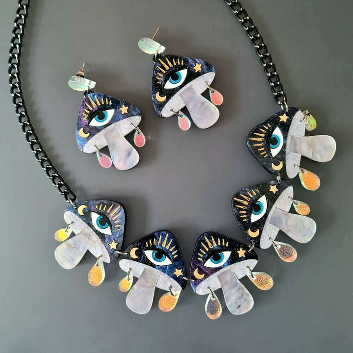 Magic Mushroom Statement Charm Necklace 2
