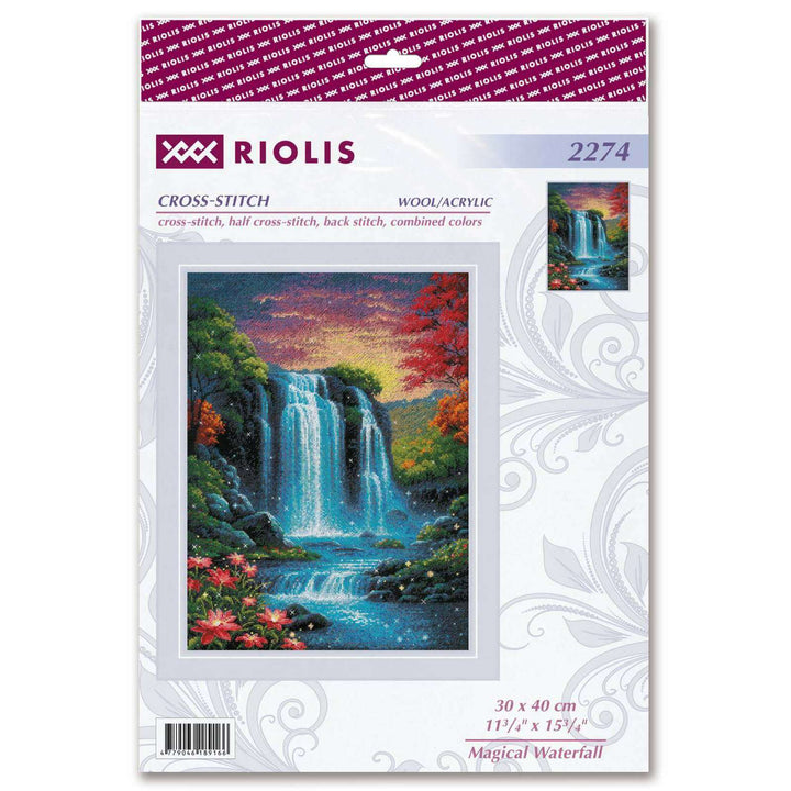 Magical Waterfall  R2274 Counted Cross Stitch Kit