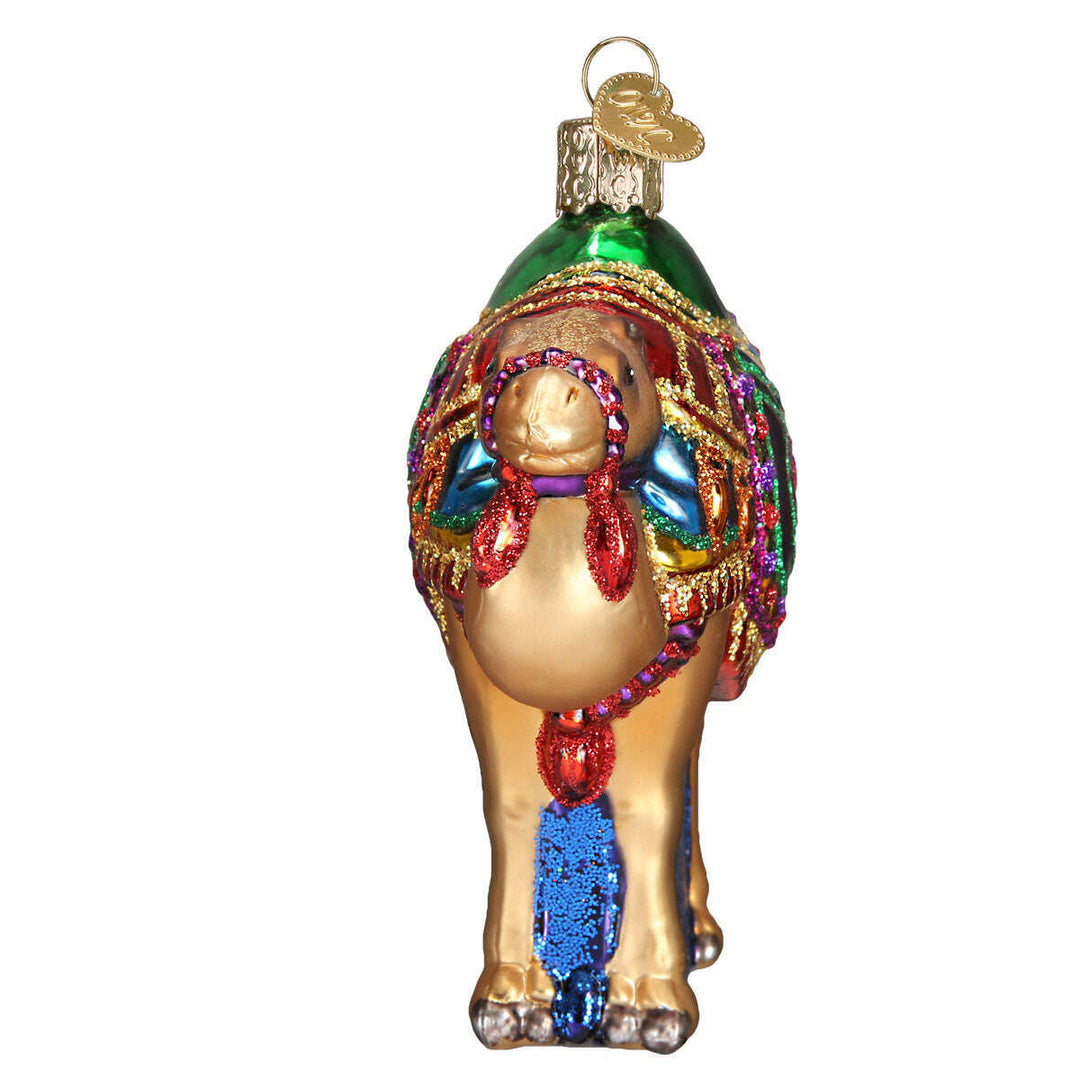 Old World Christmas Magi's Camel Blown Glass Ornament