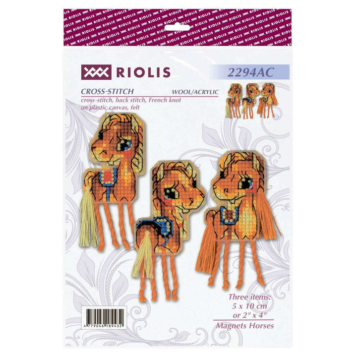Magnets Horses R2294AC Counted Cross Stitch Kit