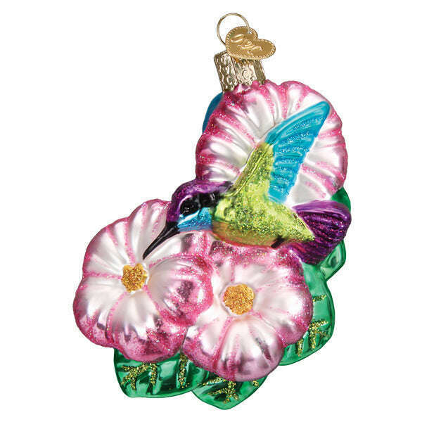 Old World Christmas Magnificent Hummingbird Blown Glass Ornament