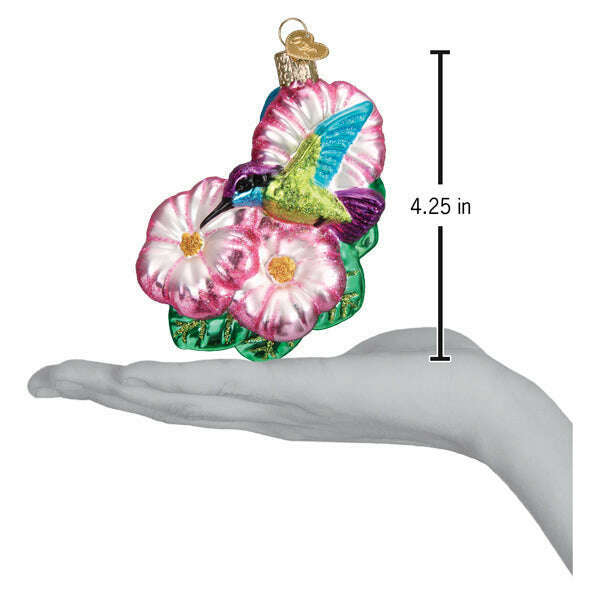 Old World Christmas Magnificent Hummingbird Blown Glass Ornament