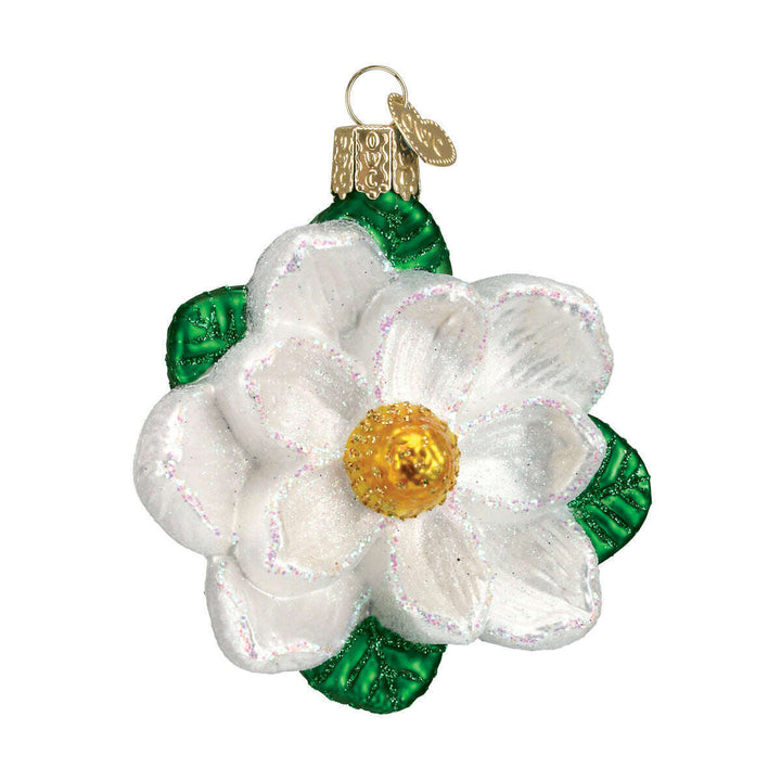 Old World Christmas Magnolia Blown Glass Ornament