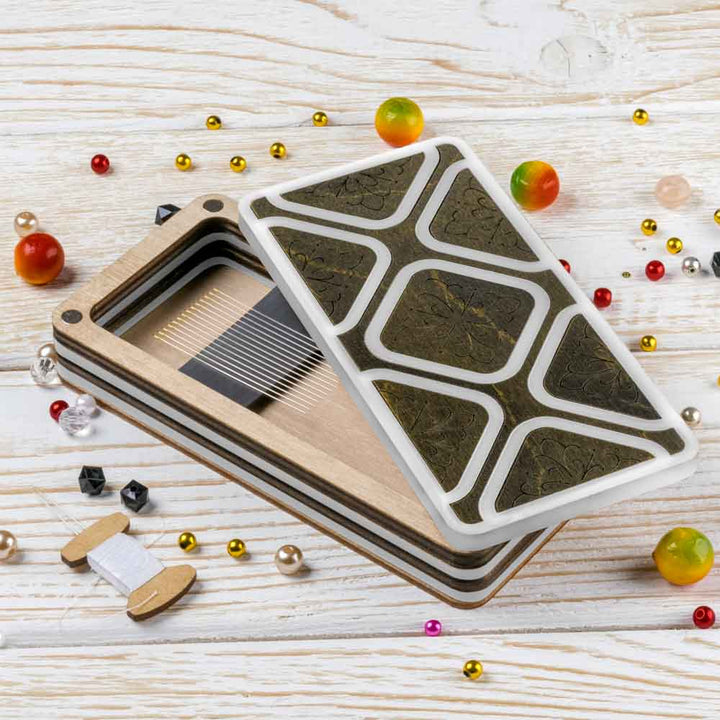 Magnetic Needle Case Large – “Dark Stone Geometry” FLZB(N)-183