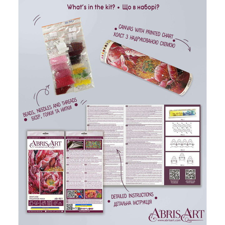 Main Bead Embroidery Kit - Dew's Kiss AB-951