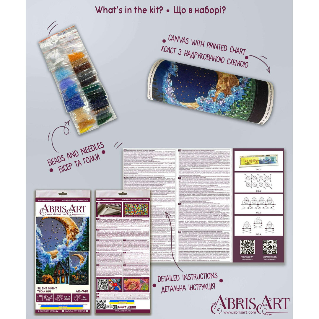 Main Bead Embroidery Kit - Silent Night AB-948