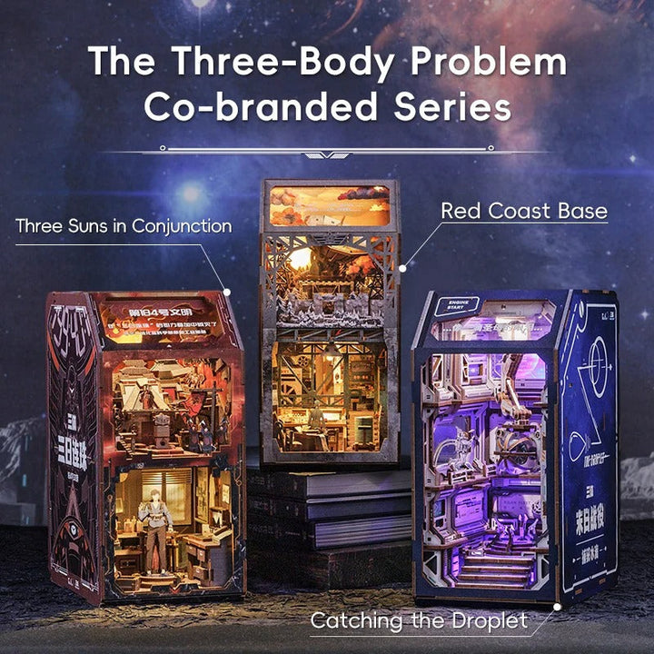 Book Nook Wizardi Miniature - Catching the Droplet Roombox Kit