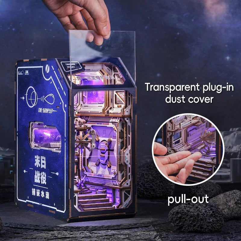 Book Nook Wizardi Miniature - Catching the Droplet Roombox Kit