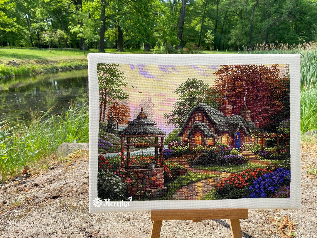 Make a Wish Cottage K-212 Counted Cross-Stitch Kit