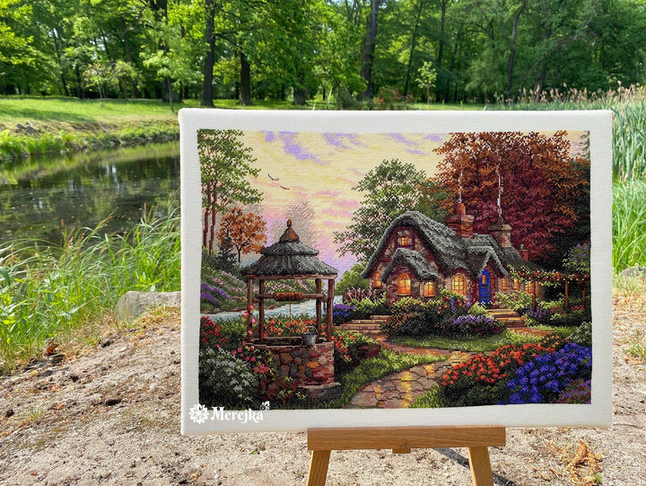 Make a Wish Cottage K-212 Counted Cross-Stitch Kit