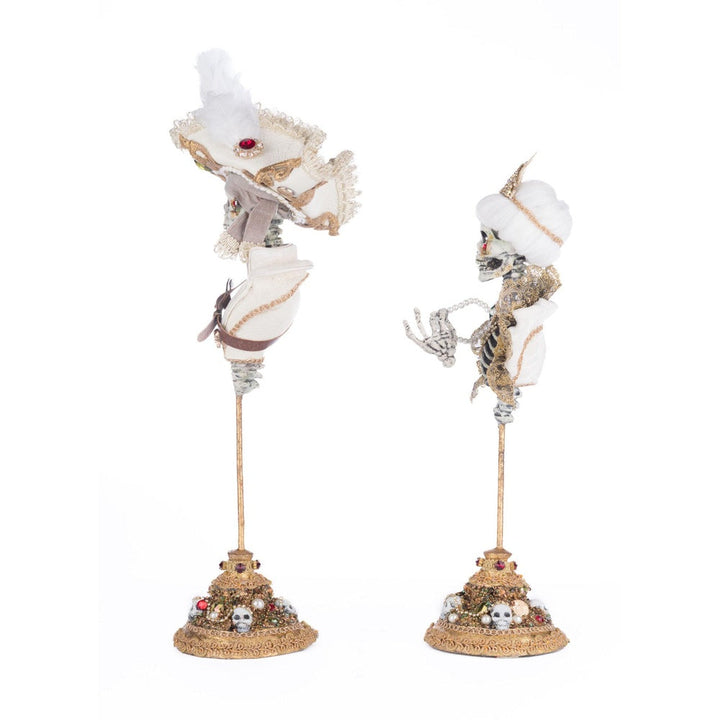 Male and Female Skeleton Bust Tabletop Assortment of 2 by Katherine's Collection  1