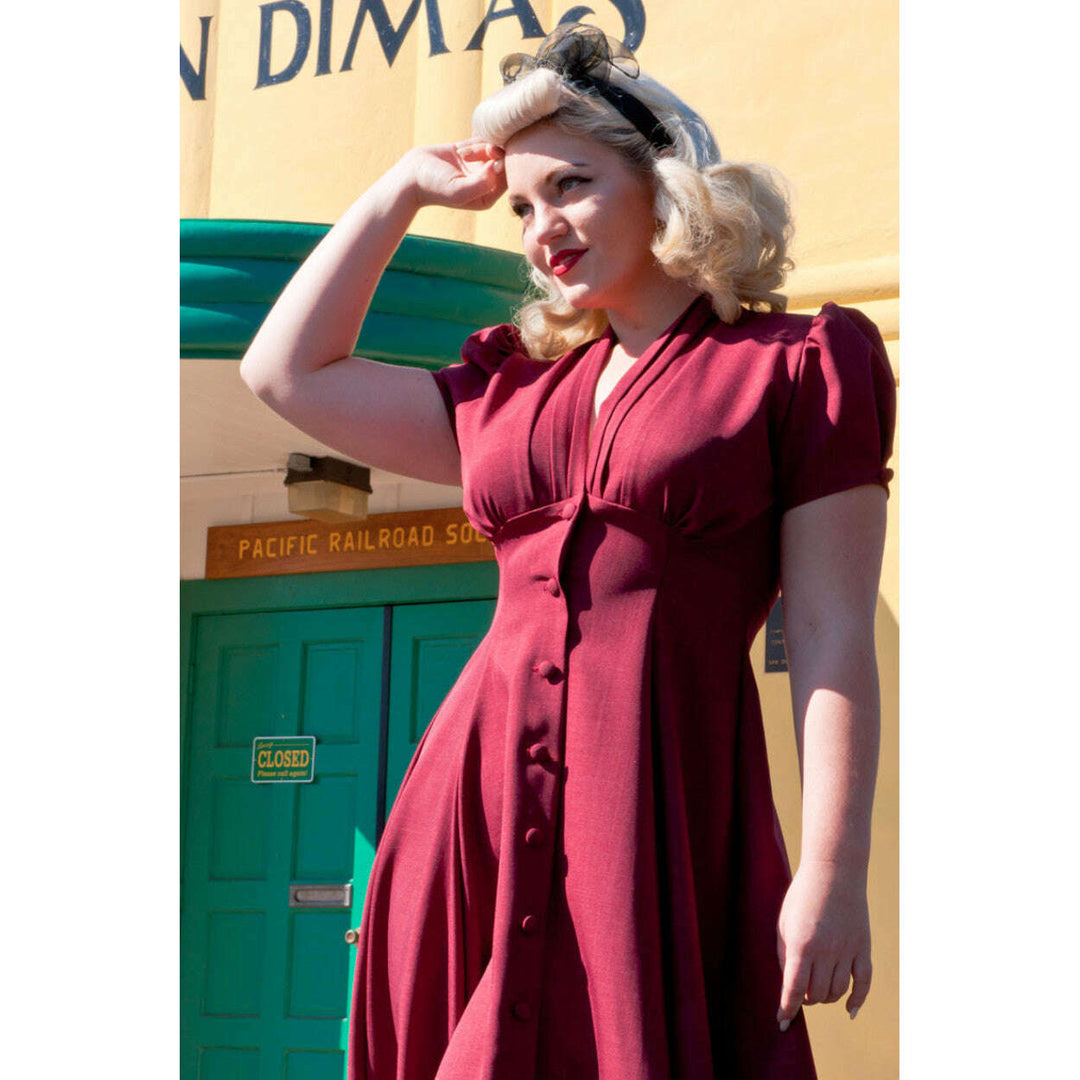 Manhattan Dress - Go Getter, Burgundy