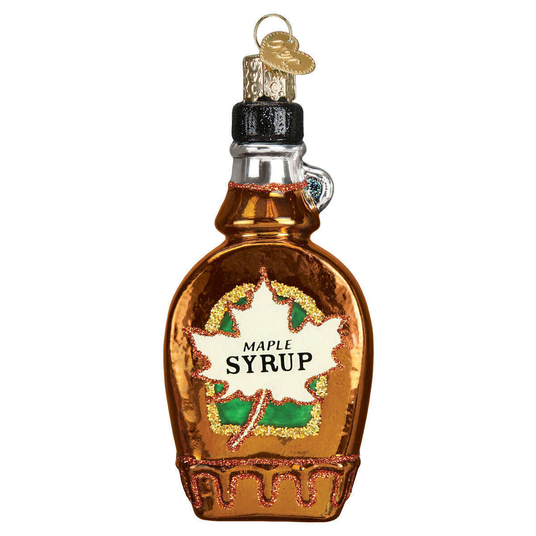 Old World Christmas Maple Syrup Blown Glass Ornament