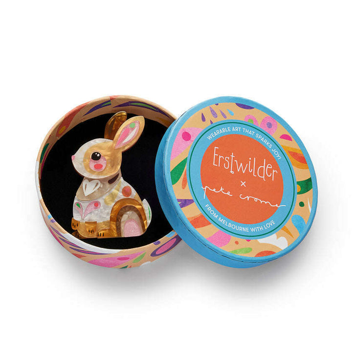 Maple the Bunny Brooch by Erstwilder x Pete Cromer